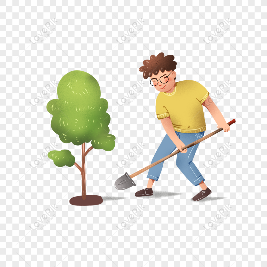 Hình ảnh Arbor Day Planting Tree Boy Cartoon Element PNG Miễn Phí Tải Về -  Lovepik
