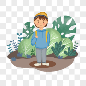 Cartoon Character Image Of A Boy In Blue PNG Image and PSD File For ...