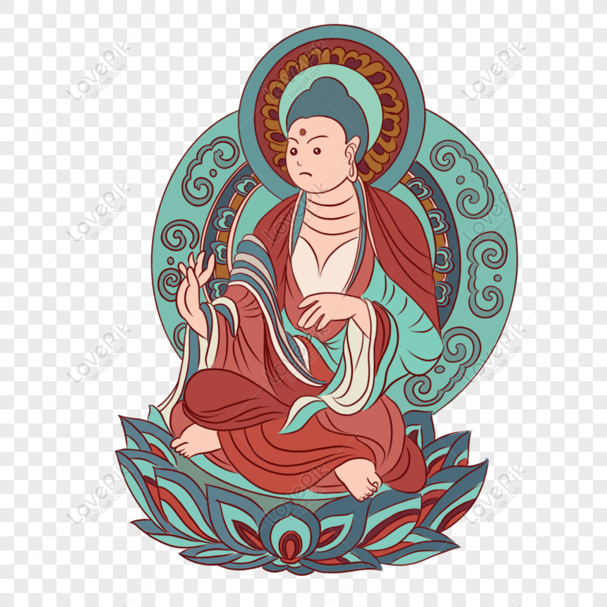 Free Hand Drawn Zen Buddha Culture Theme Elements Cartoon Thangka Sty PNG  Image PNG & PSD image download - Lovepik