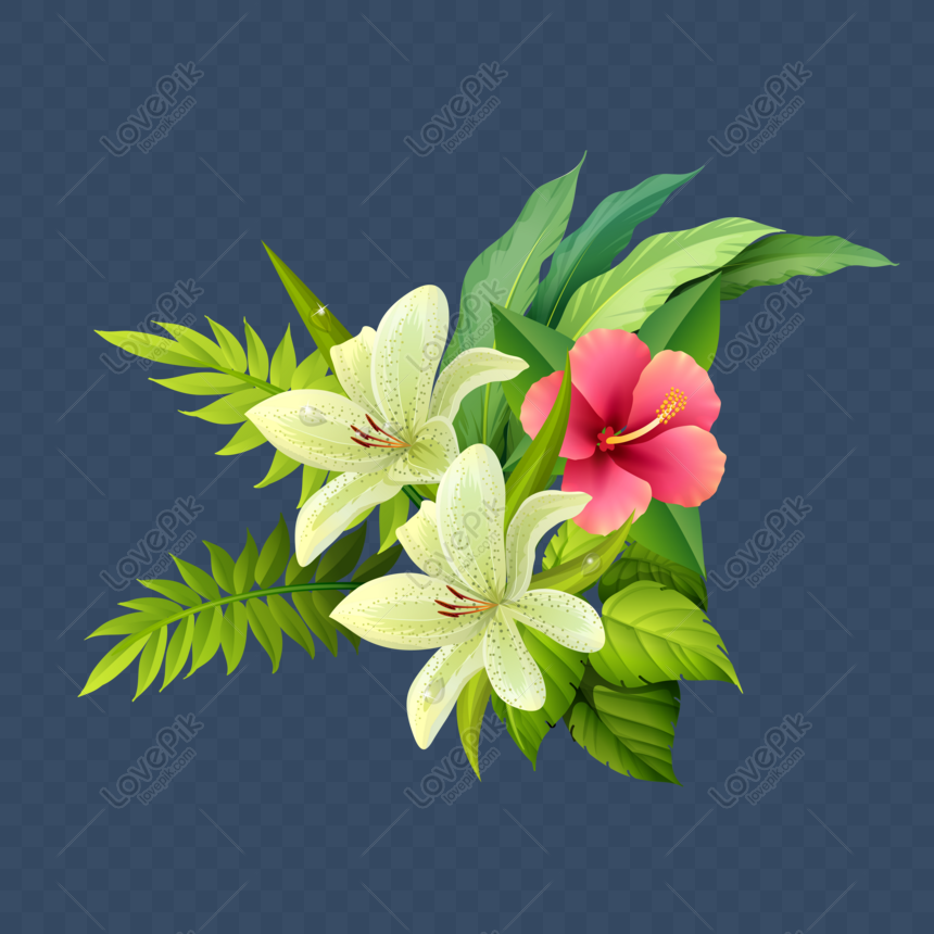 55+ Flower Leaf Design Vector Free Download PNG