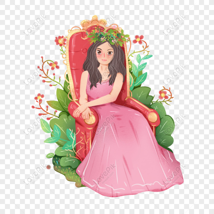 Free 38th Queens Day Hand Painted Queen Cartoon Material PNG Free Download  PNG & PSD image download - Lovepik