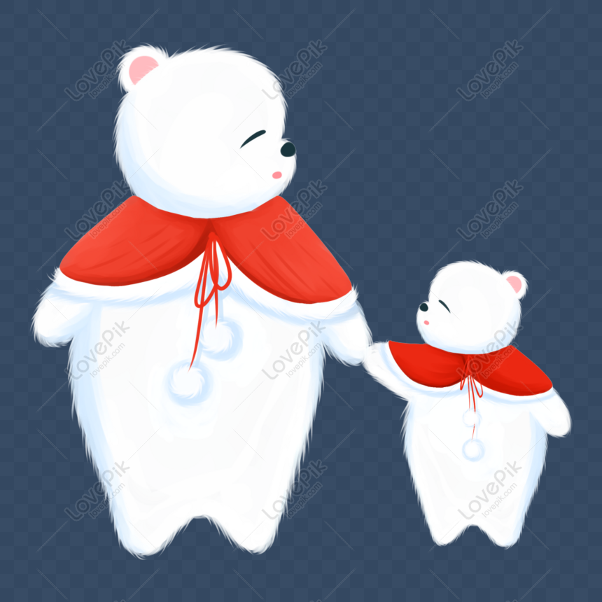 Hình ảnh Cartoon Dễ Thương Gấu Bắc Cực Minh Họa Nhân Vật PNG Miễn ...