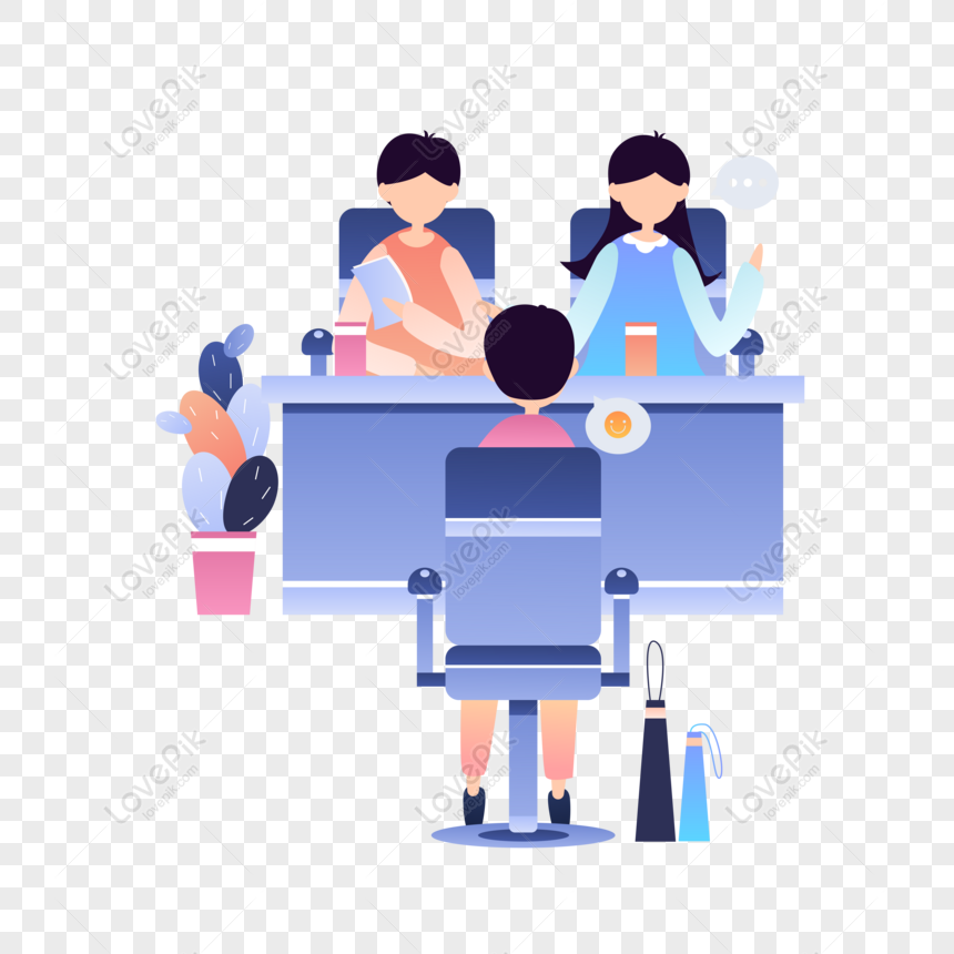 free creative flat stylized job seeker interview scene vector element png ai image download size 8333 8333 px id 833552933 lovepik free creative flat stylized job seeker