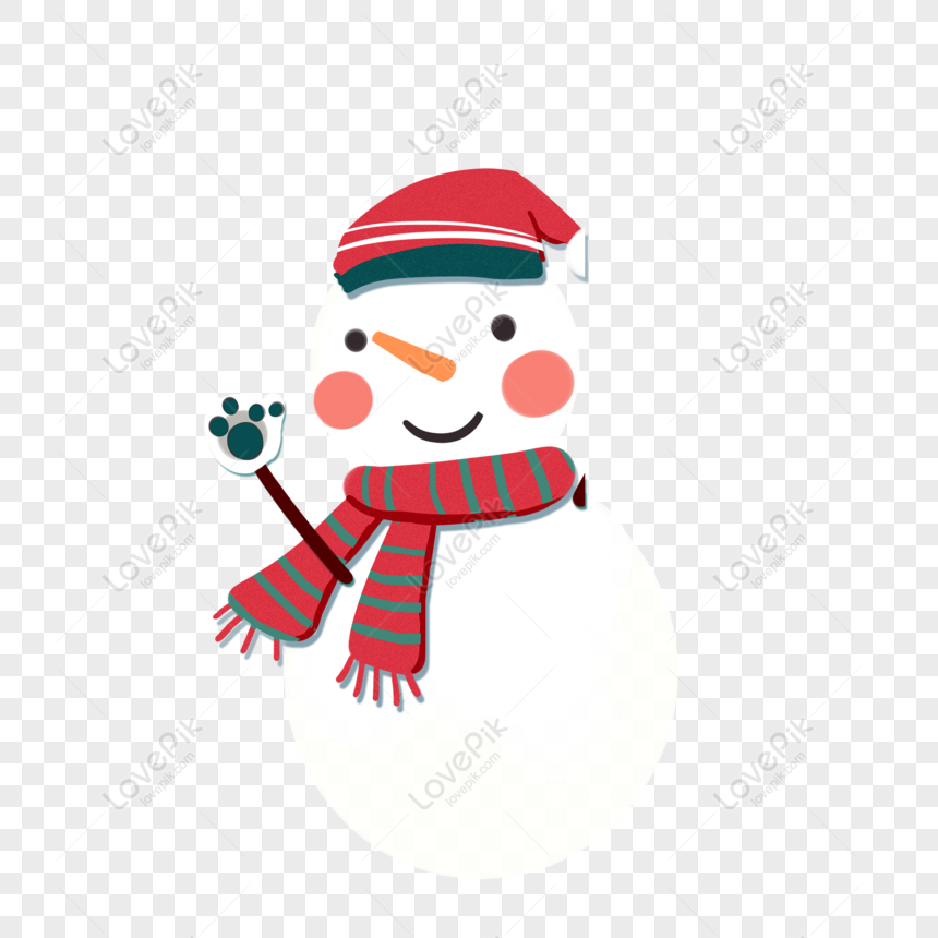 Free Cartoon Fresh Snowman Element Design PNG Transparent Image PNG ...