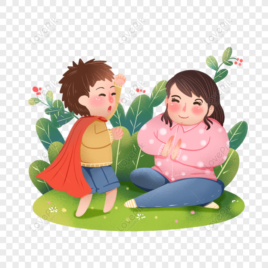 Free Maternal And Child Parent Child Interaction Series PNG Picture PNG ...