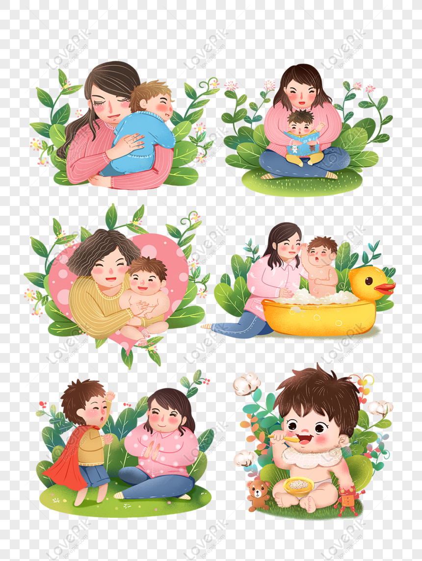 Gratis Serie De Interacción Materno Infantil Entre Padres E Hijos PNG & PSD  descarga de imagen _ talla 1024 × 1369px, ID 833554602 - Lovepik