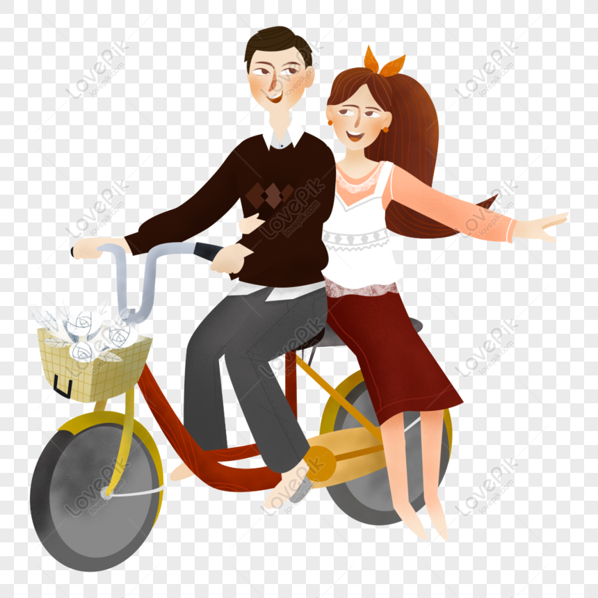 Free Cycling Couple Characters Free Elements, Cycling, Intimate, Sweet ...