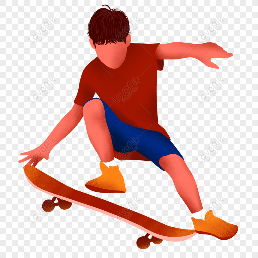 Skateboard Mundo Dos Skates Dia Dos Jovens Desenhos Animados