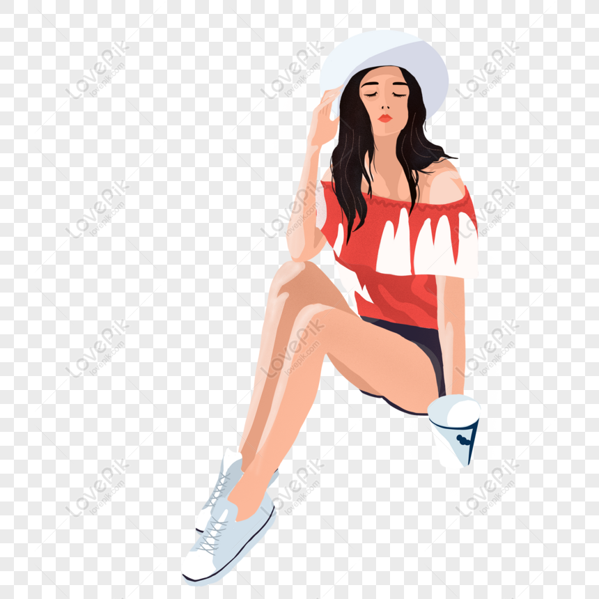 Free Medieval Retro Hand Drawn Beauty Lady Sister Character Design PNG  White Transparent PNG & PSD image download - Lovepik