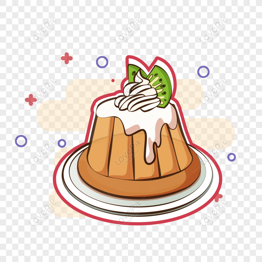 Free Original Vector Cartoon Ice Cream Pudding For Commercial Use PNG  Transparent PNG & AI image download - Lovepik