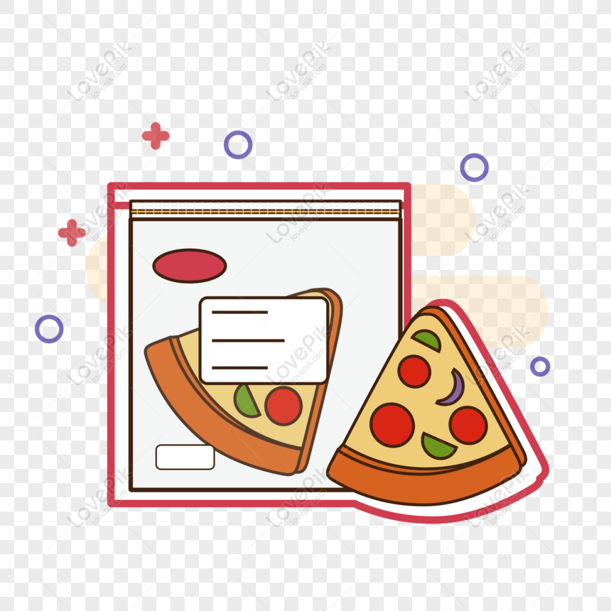 Free Original Vector Cartoon Bagged Pizza Available For Commercial Us PNG  Image Free Download PNG & AI image download - Lovepik