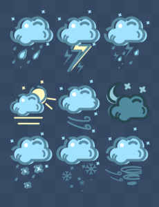 Cute Weather Icon PNG Images With Transparent Background | Free ...