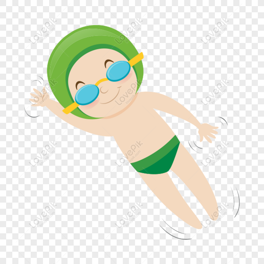 Free Cute Swimming Boy Png Material PNG Image Free Download PNG & PSD ...