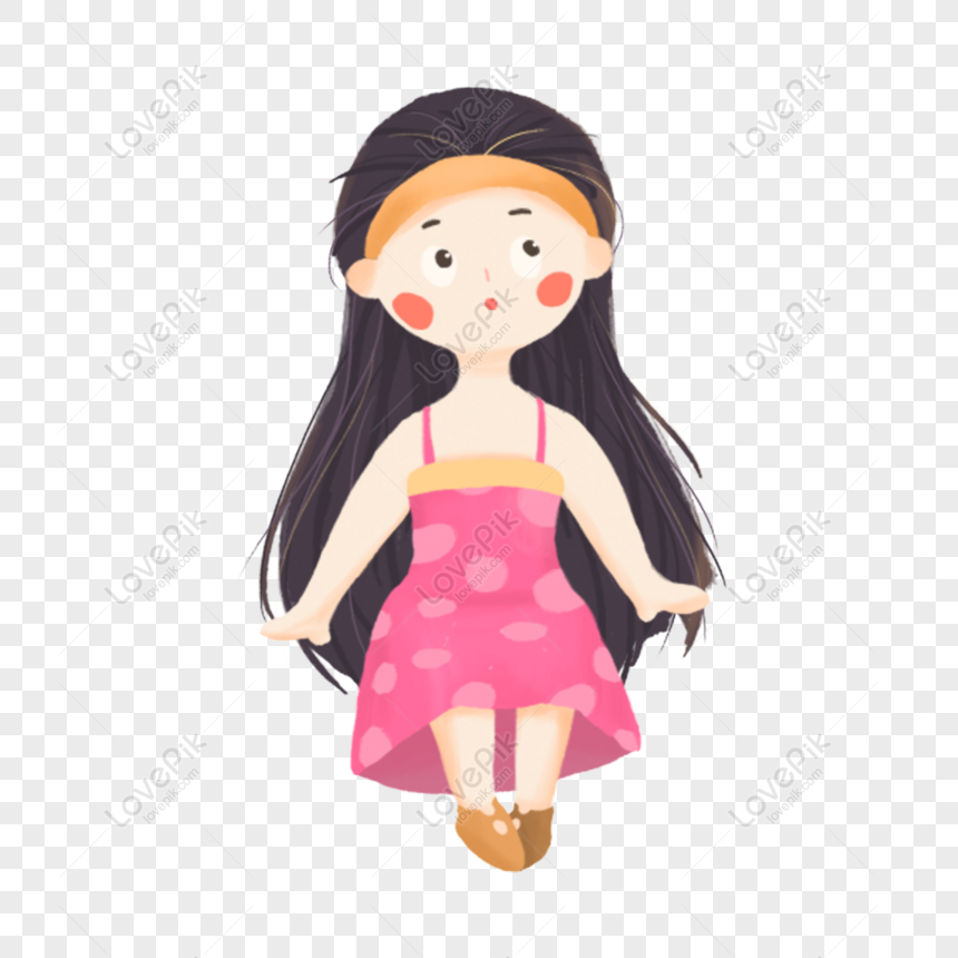 Free Cartoon Beautiful Girl Free Material PNG Free Download PNG & PSD ...