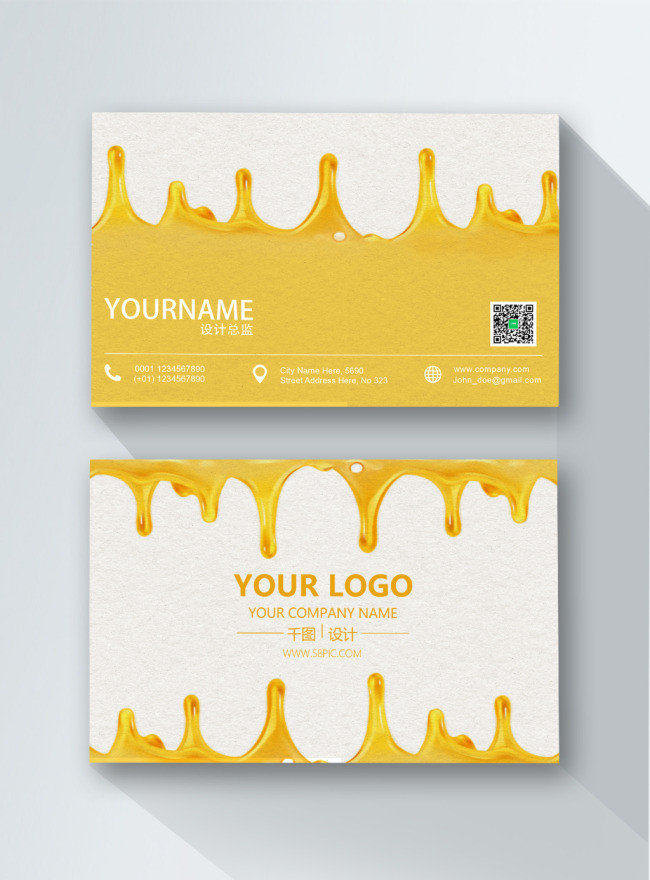 Download Yellow Honey Card Design Template Image Picture Free Download 727933000 Lovepik Com PSD Mockup Templates