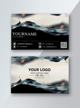 Simple creative water ripple business card design, Business card, personalized business card, business card template template