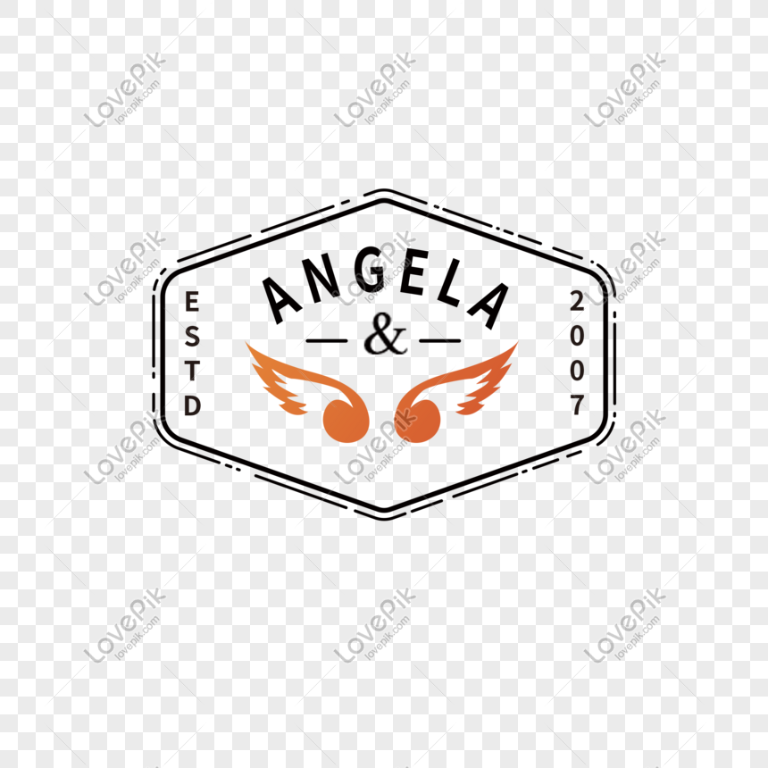 angel wings logo design