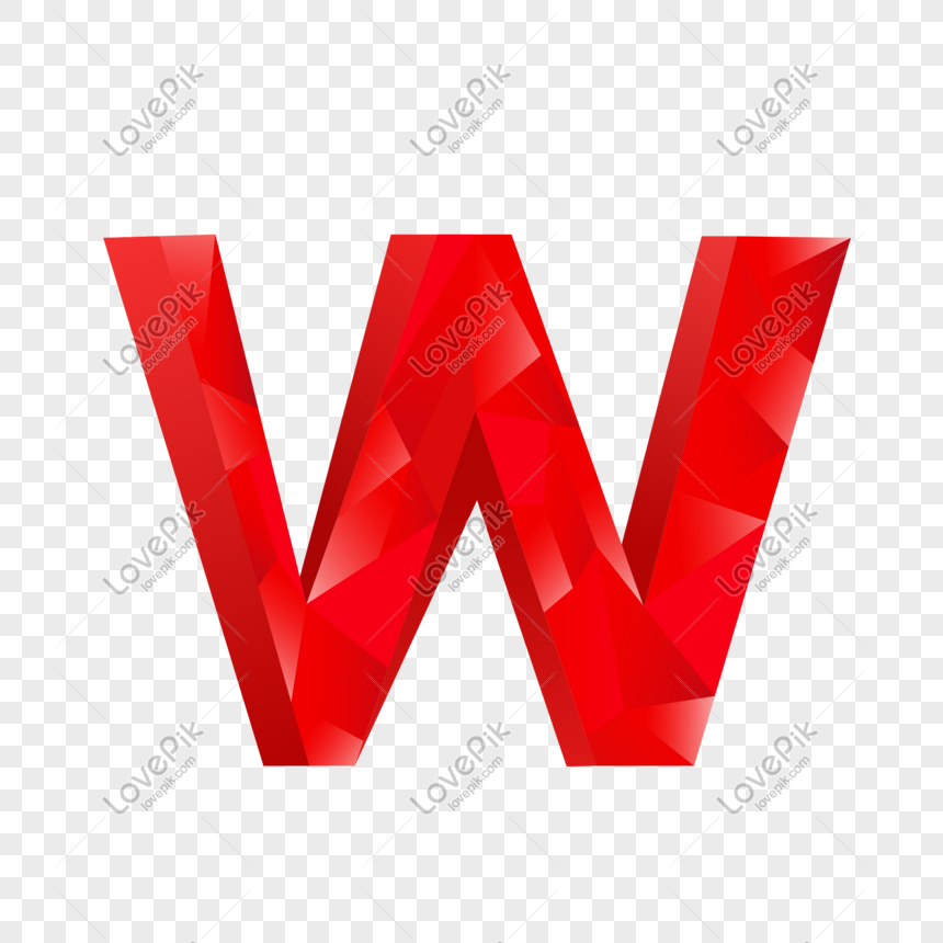 Red Letter W PNG Image Free Download And Clipart Image For Free Download -  Lovepik | 719284921