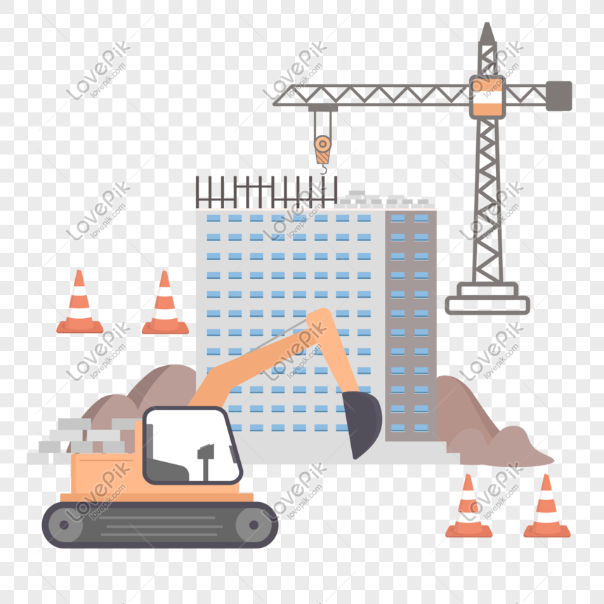 Cartoon Building Construction PNG Image And Clipart Image For Free Download  - Lovepik | 721633008