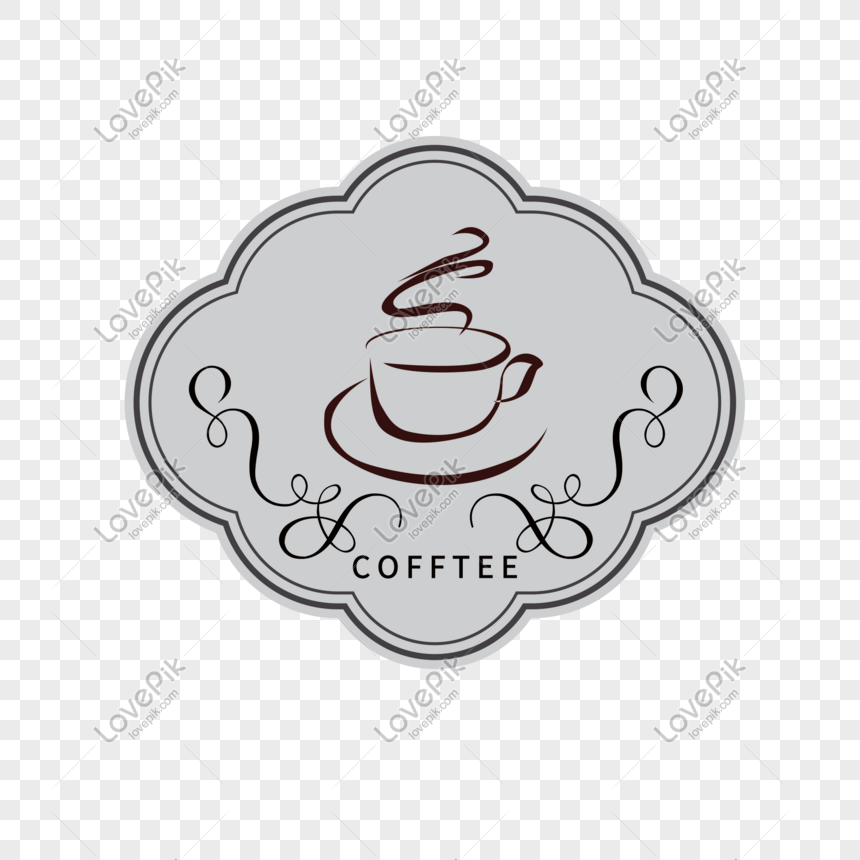 Coffee logo on white Royalty Free Vector Image