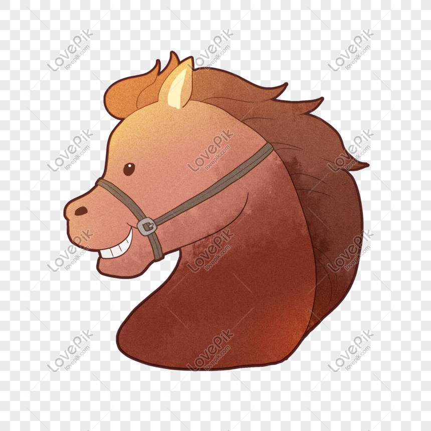 Cartoon Horse Head Material Design PNG Transparent And Clipart Image For  Free Download - Lovepik | 726858156