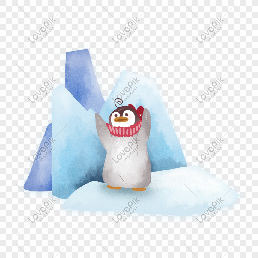 さわやかなブルーアイスバーグ海とペンギンのイラストイメージ グラフィックス Id Prf画像フォーマットpng Jp Lovepik Com