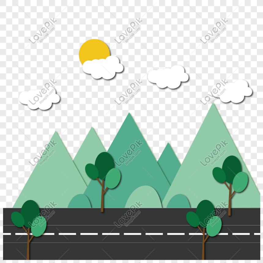 Aesthetic road imagery free png transparent layer material, Highway picture, highway material, the most beautiful highway png transparent image