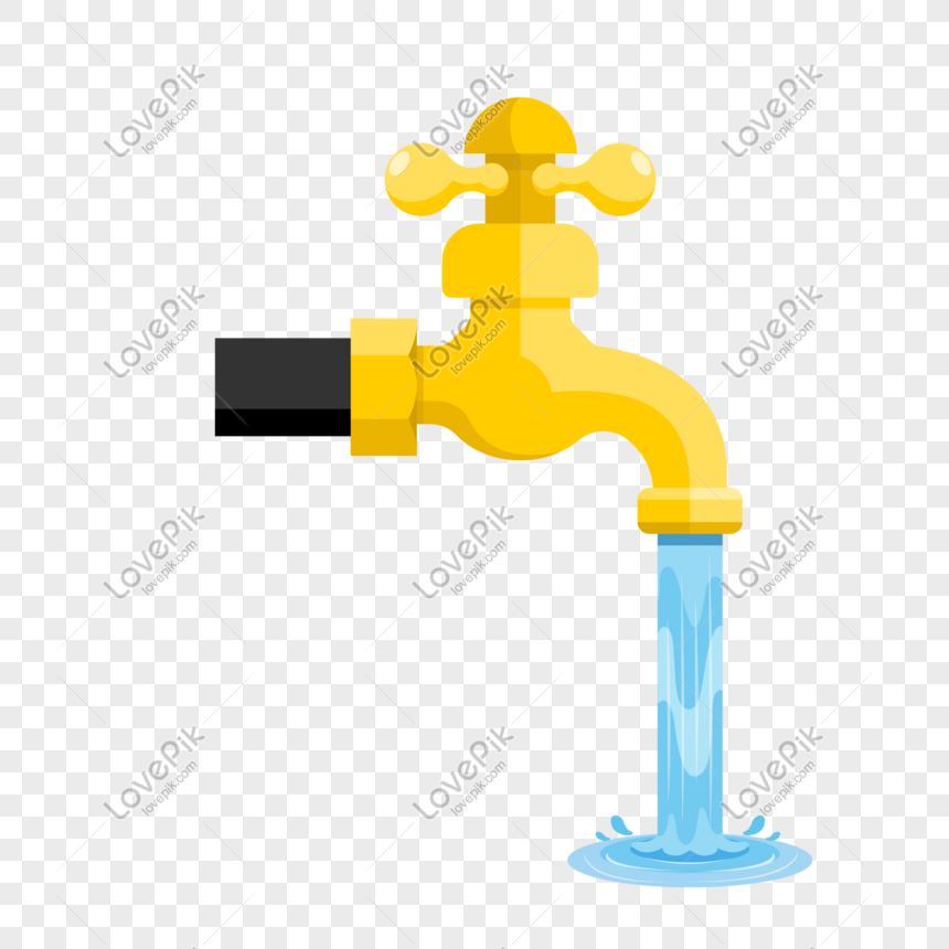 Cartoon Flowing Water Tap Vector Element PNG Image Free Download And  Clipart Image For Free Download - Lovepik | 728745981