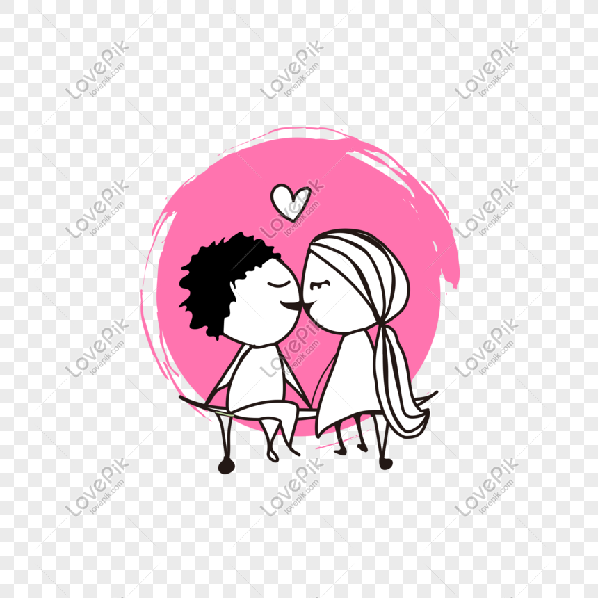 Cartoon Couple Kissing Vector PNG Transparent Image And Clipart Image For  Free Download - Lovepik | 728908527
