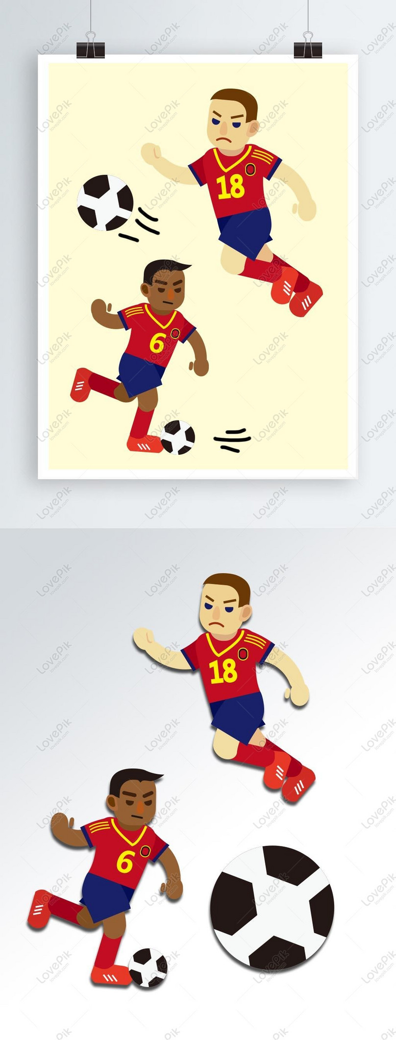 ワールドカップ蹴るキャラクター選手イラストサッカー試合ベクトル