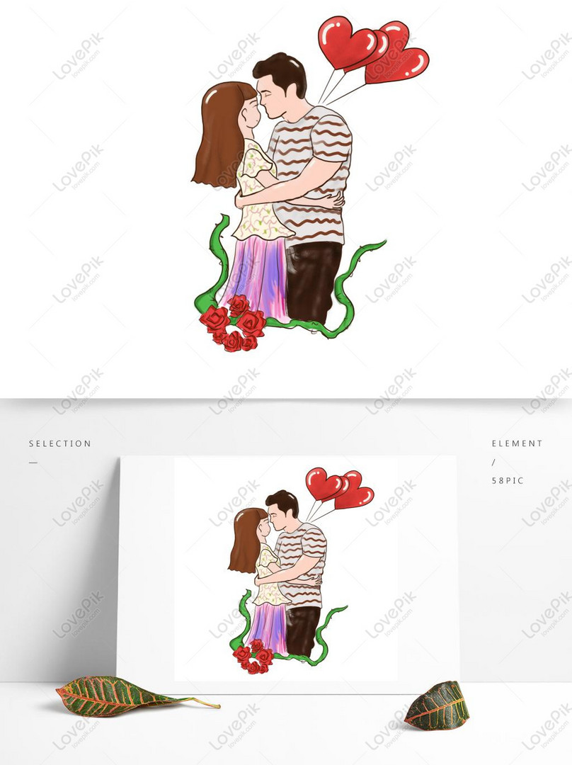 中国のバレンタインデーバレンタインデーのカップルのキスキャラクターイラスト素材イメージ グラフィックス Id Prf画像フォーマットpsd Jp Lovepik Com