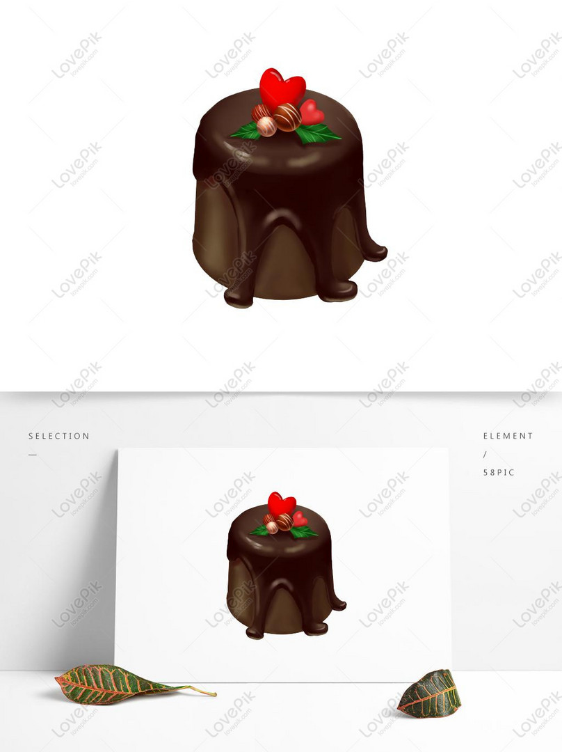 手描きのリアルでかわいいチョコレートケーキオリジナルイメージ グラフィックス Id Prf画像フォーマットpsd Jp Lovepik Com