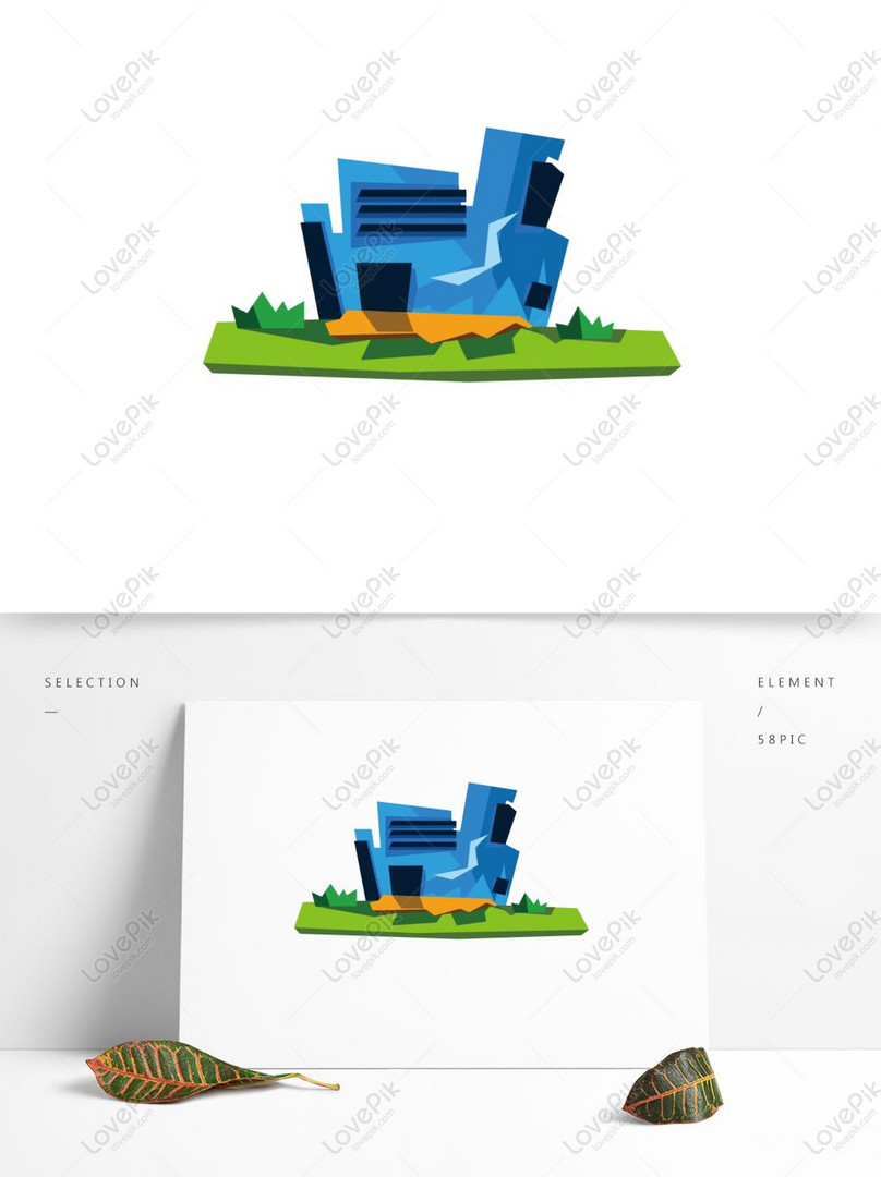 Casa Moderna Geometrica De Dibujos Animados Con Elementos Comerc Imagenes De Graficos Png Gratis Lovepik