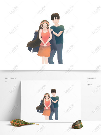 Cartoon Girlfriends With Photo Elements PNG Image PSD images free  download_1369 × 1024 px - Lovepik