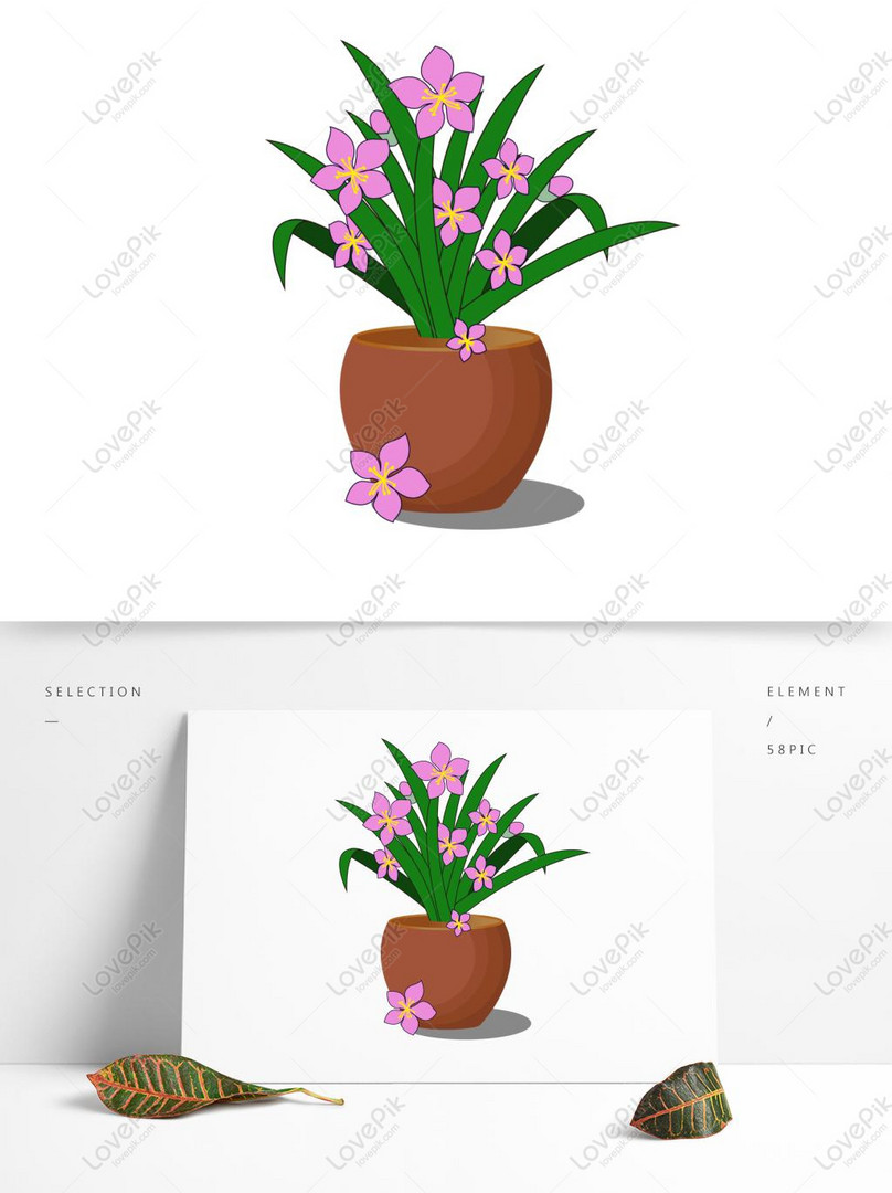 Paling Bagus 21 Gambar Pot  Bunga  Sederhana Gambar Bunga  