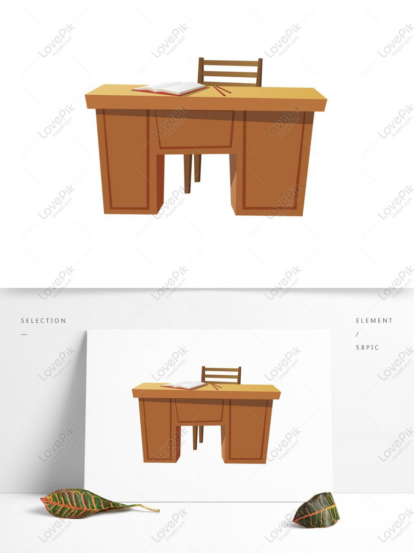 Hand Painted Wooden Desk Ai Material Ai Images Free Download 1369