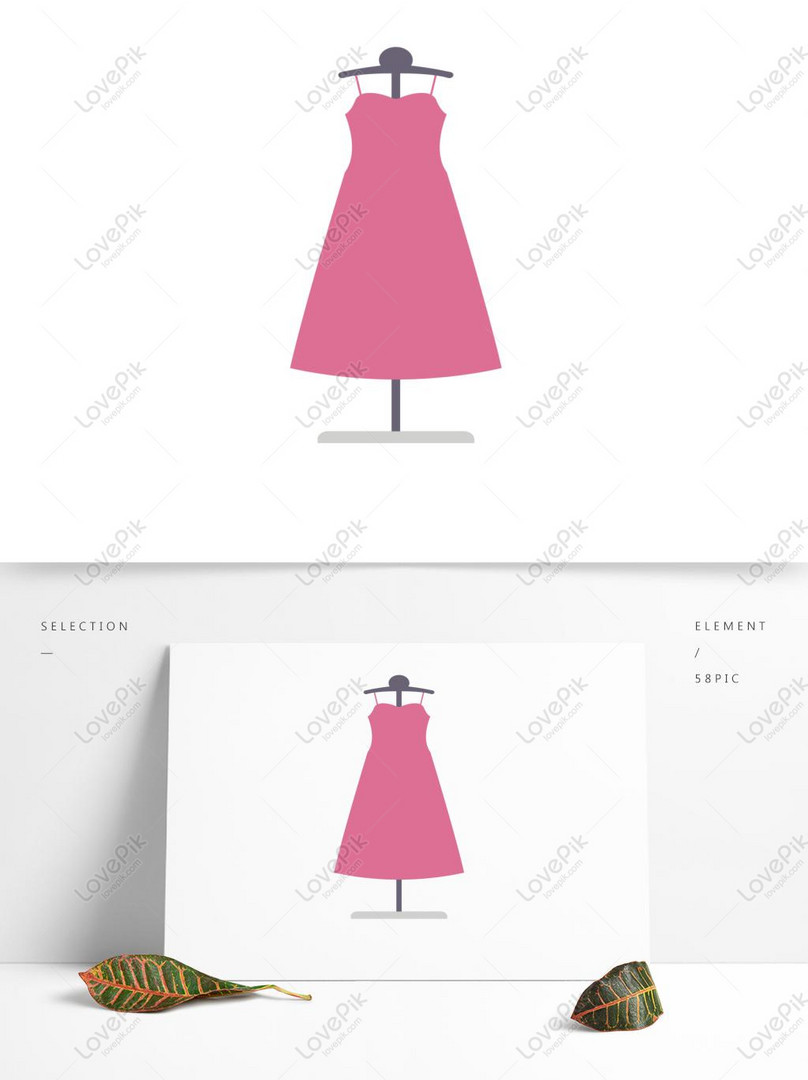 dress on hanger vector