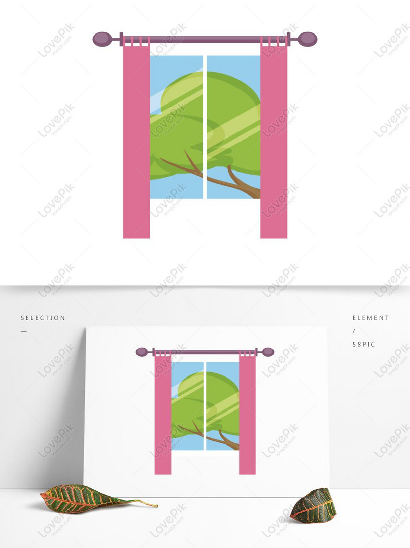 Cartoon Window Home Design Material PNG Free Download AI images free  download_1369 × 1024 px - Lovepik