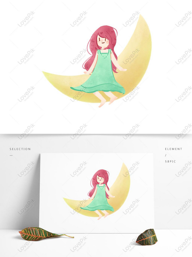 Boy Sitting On Moon High-Res Vector Graphic - Getty Images
