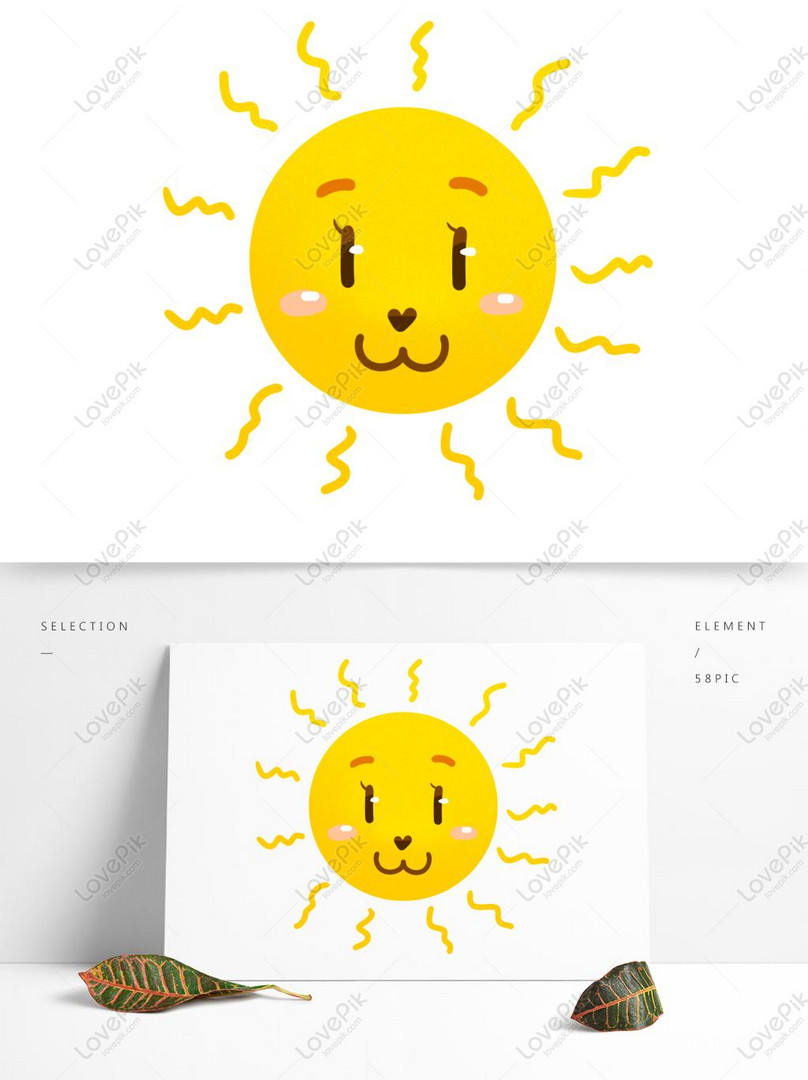 Sun Moon Star Sun Sun Expression Cartoon Cute Weather S PNG Transparent ...