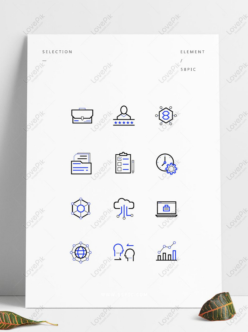 Business Office Ppt Website Thin Line Fine Icon Element Set Illu PNG  Transparent Background PSD images free download_1369 × 1024 px - Lovepik