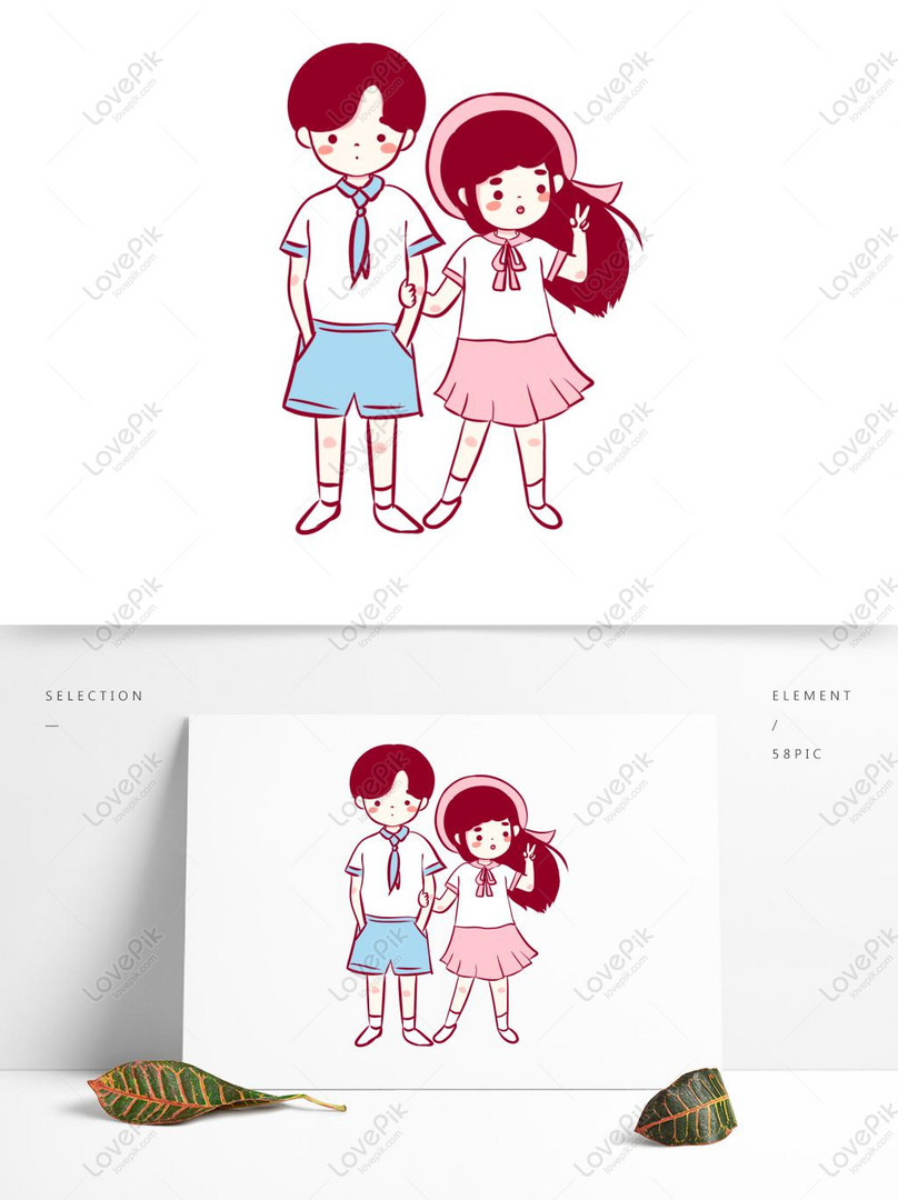 boy and girl dress up