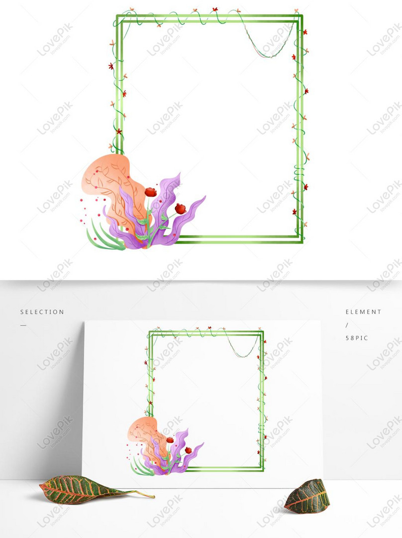 商業手描きイラスト植物つる国境小さな新鮮な素材イメージ グラフィックス Id Prf画像フォーマットpsd Jp Lovepik Com