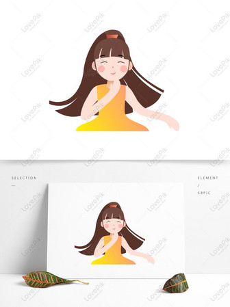 小さな三つ編みとかわいい女の子キャラクターイメージ グラフィックス Id Prf画像フォーマットpsd Jp Lovepik Com