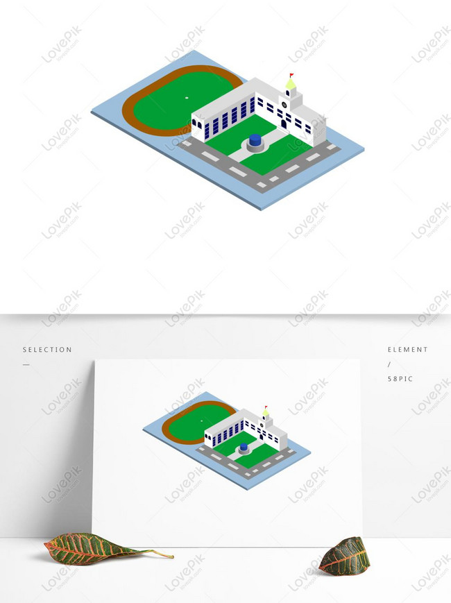 Bangunan Sekolah iVektori Dan Desain iTamani iBermaini 25d 