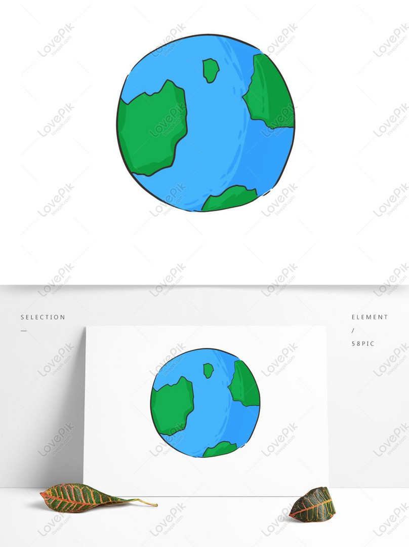 Vectơ miễn phí-Vẽ Tay Yếu Tố Thương Mại Trái đất hình ảnh-Đồ họa  