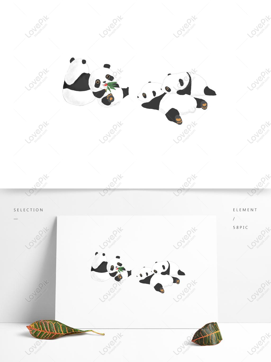 Commercial Elements White Transparent, Cartoon Bunch Of Red Pandas Can Be  Commercial Elements, Panda Clipart, Cartoon, Lovely PNG Image For Free  Download