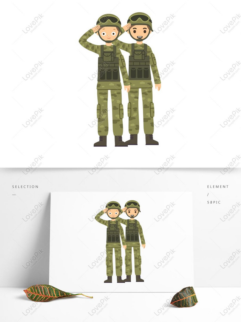 Soldiers Dressed In Field Uniforms Saluting Free Png Psd Images Free  Download_1369 × 1024 Px - Lovepik