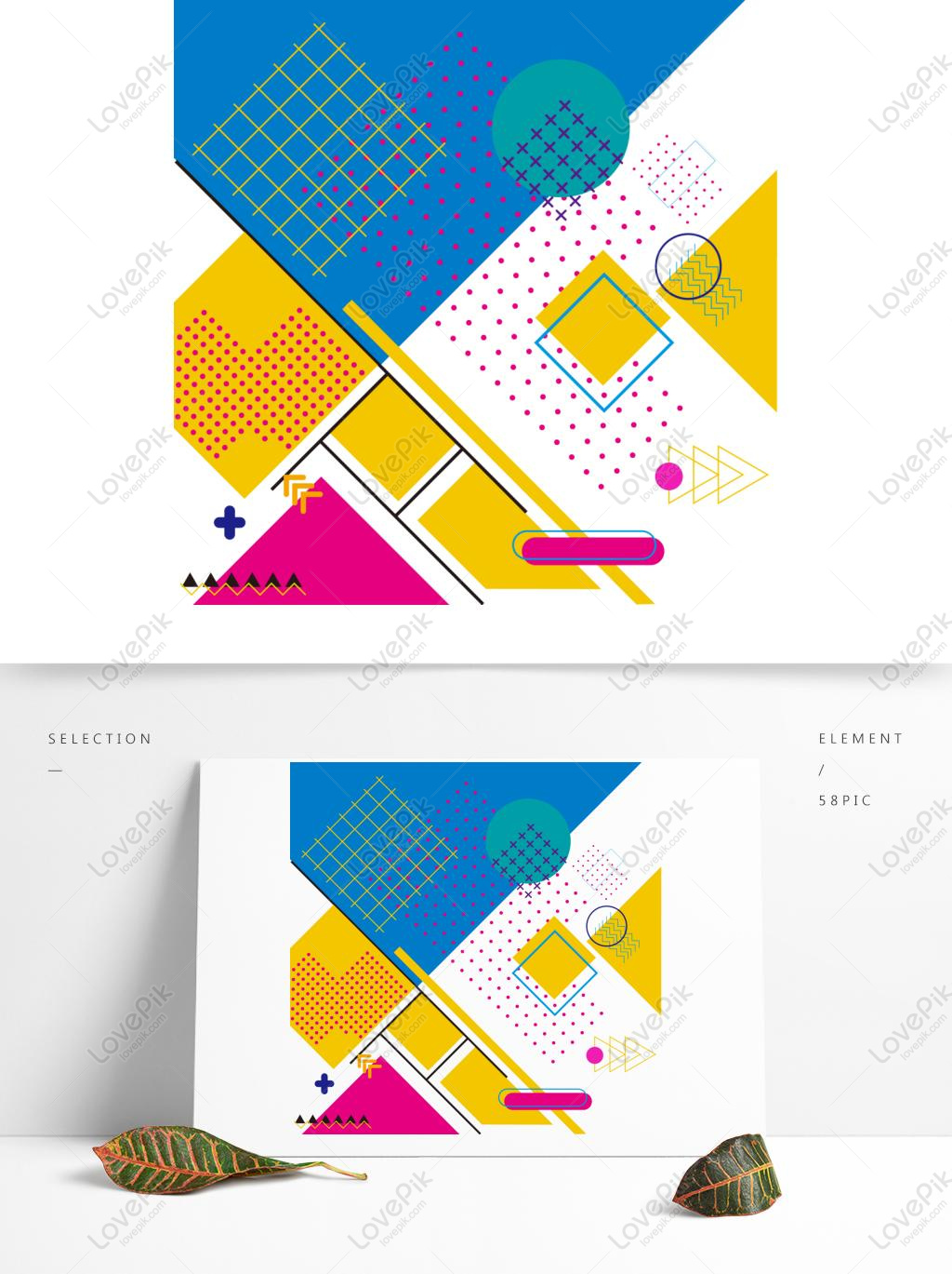 Eco covers, templates set, posters in memphis and hipster style with  geometric and nature elements. Vector illustrations 20773560 Vector Art at  Vecteezy