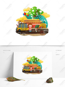 National Day Cute girl Puppy Tourist Taxi Illustration Wi, National day, cute, girl png transparent background